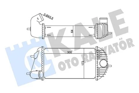 KALE SUZUKI інтеркулер Swift IV 1.3DDiS 10- Kale 345130