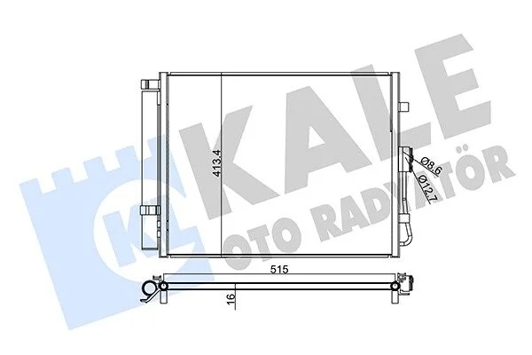 Радиатор кондиционера Kia Soul KALE OTO RADYATOR Kale 345240 (фото 1)