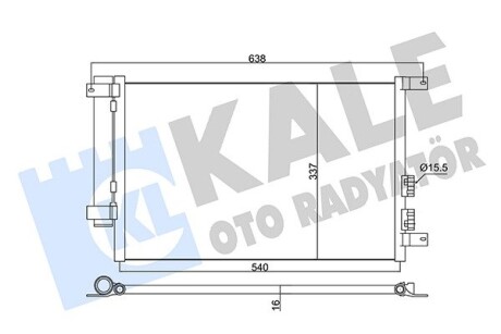 FIAT радіатор кондиціонера Alfa Romeo 147/156 1.6/3.2 Kale 345365 (фото 1)