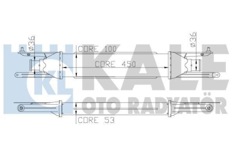 FIAT інтеркулер Grande Punto,Punto 1.3d 05- Kale 345400 (фото 1)