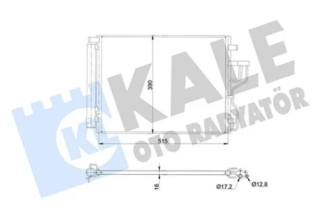 Радіатор кондиціонера Hyundai IX35, Kia Sportage KALE OTO RADYATOR Kale 345420