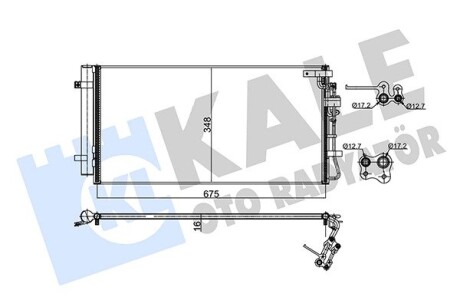 Радиатор кондиционера Kia Carens III OTO RADYATOR Kale 345475