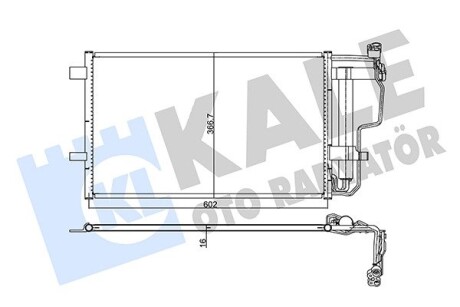 Радіатор кондиціонера Mazda 3 OTO RADYATOR Kale 345490