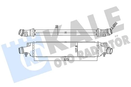 KALE OPEL Інтеркулер Corsa D 1.4/1.7CDTI 06- Kale 345500