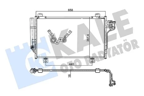 Радиатор кондиционера Mazda 3, 6 KALE OTO RADYATOR Kale 345505