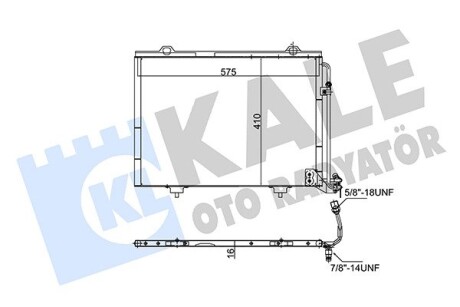 DB радіатор кондиціонера W202,Chrysler Crossfire Kale 345510