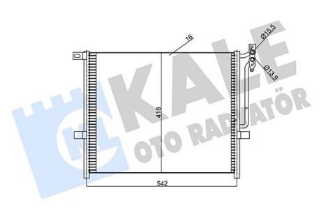 BMW радіатор кондиціонера 3 E46 Kale 345625