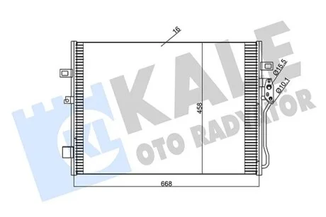 Радиатор кондиционера Dodge Journey, FIat Freemont KALE OTO RADYATOR Kale 345680