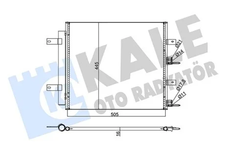 KALE JAGUAR радіатор кондиціонера S-Type,XF,XK 02- Kale 345730