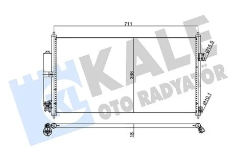 Радиатор кондиционера Nissan X-Trail Kale 345795