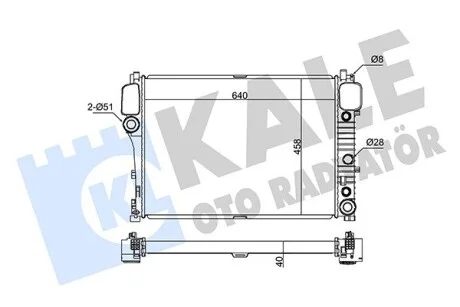 KALE DB радіатор охолодження S-Class W221 2.0/6.0 05- Kale 345970