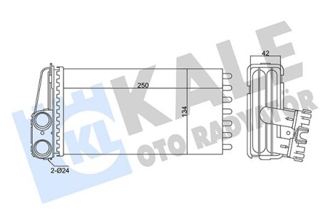 PEUGEOT радіатор опалення 307 Kale 346295