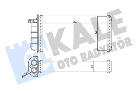 FIAT радіатор опалення Bravo,Marea,Alfa Romeo 145/146 Kale 346340