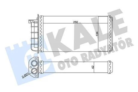 KALE FIAT радіатор опалення Bravo,Marea,Alfa Romeo 145/146 Kale 346340