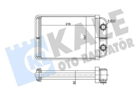 KALE FIAT Радіатор опалення Bravo II, Stilo Kale 346350