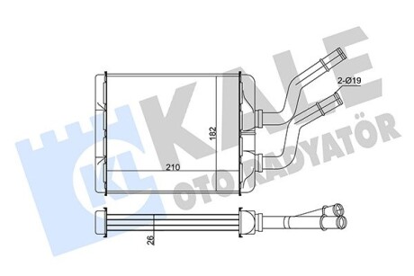 FIAT Радіатор опалення Alfa Romeo 147/156 Kale 346520