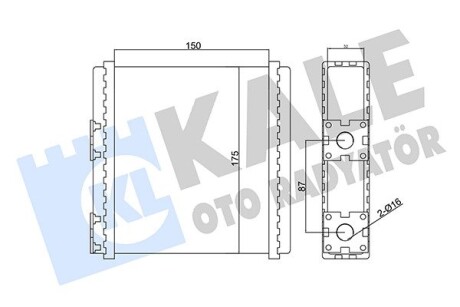NISSAN Радіатор опалення Micra I,II, Primera, Sunny III Kale 346655