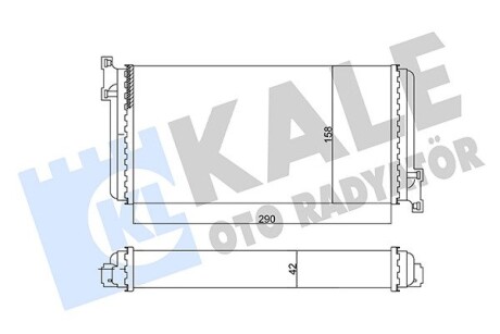 Радиатор отопителя MB C-Class Kale 346790