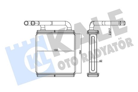 HYUNDAI Радиатор отопления H-100 Kale 346835