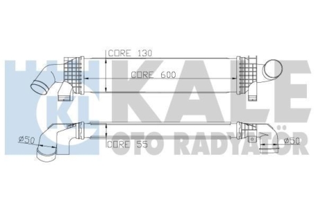 FORD інтеркулер C-Max,Focus II,III,Kuga I,II,Mondeo IV,S-Max 1.6/2.0TDCi 04- Kale 346900 (фото 1)