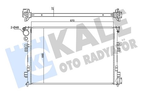 CITROEN Радиатор охлаждения Evasion,Jumpy,Fiat Scudo,Peugeot 806,Expert 1.9TD/2.0HDI Kale 347225