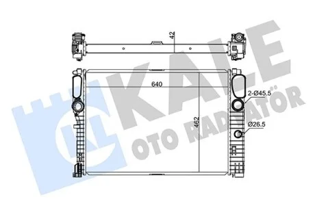 KALE DB Радіатор охолодження W211 280/420CDI 02- Kale 347275