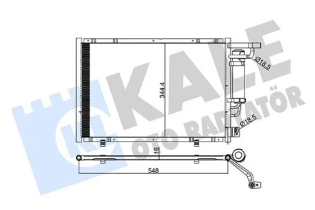 Радиатор кондиционера Ford B-Max, Fiesta VI, Ka+, Transit Courier KALE OTO RADYATOR Kale 347320
