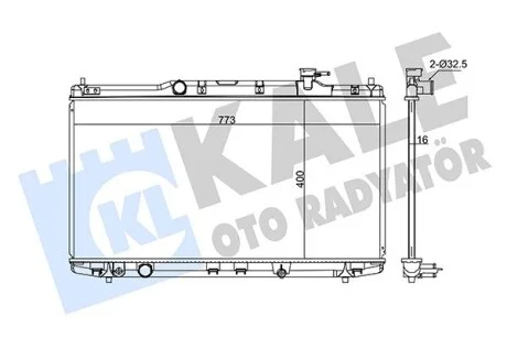 Радиатор охлаждения Honda Accord IX KALE OTO RADYATOR Kale 347705