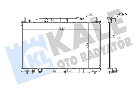 Радиатор охлаждения Honda Cr-V IV OTO RADYATOR Kale 347735