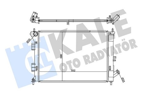 Радиатор охлаждения Hyundai i30, Elantra Kale 347785