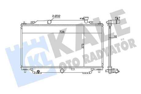 Радиатор охлаждения Mazda 3 Kale 347915