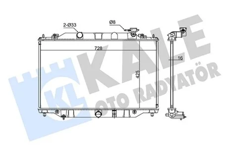 Радиатор охлаждения Mazda Cx-5 Radiator KALE OTO RADYATOR Kale 347930