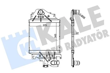 KALE RENAULT Інтеркулер Clio II, Symbol 1.5/1.9dCi 00- Kale 348100