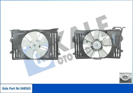 KALE TOYOTA вентилятор радіатора Corolla E12 1.4/1.8 01- Kale 348565