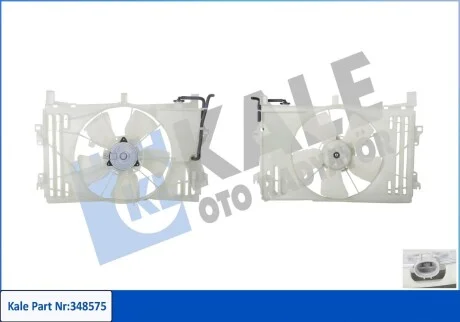 KALE TOYOTA вентилятор радіатора Corolla E12 1.4/1.8 01- Kale 348575