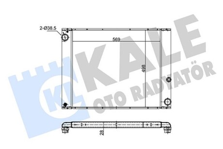 LANDROVER Радиатор охлаждения Range Rover III 3.0d 02- Kale 348665