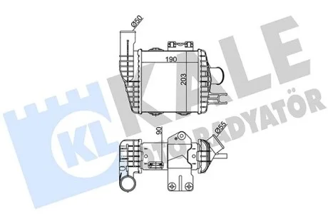 KALE HYUNDAI Інтеркулер Tucson, Kia Sportage II 2.0CRDi 04- Kale 348670
