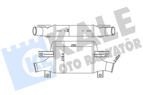Интеркулер Citroen C4 Aircross, Peugeot 4008, Mitsubishi Asx KALE OTO RADYATOR Kale 348895