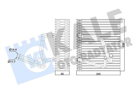 RENAULT Випарник Megane I, Scenic I Kale 350070