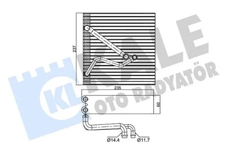 KALE VW Випарник Audi A3, Caddy III,IV, Golf V,VI, Passat, Tiguan, Touran, Skoda Octavia III Kale 350090