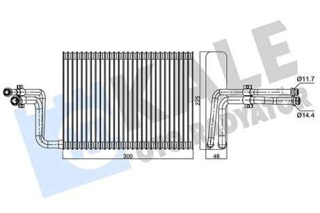 KALE BMW випарник 1 E81/87,3 E90,X1 E84,X3 F25,X4 F26 Kale 350110