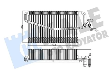 KALE DB Випарник W203, W463 02- Kale 350130
