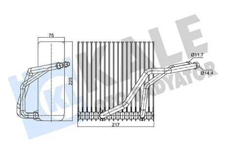 KALE VW випарник Audi A3,Bora,Golf IV,Skoda Octavia II Kale 350145