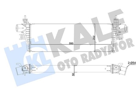 TOYOTA інтеркулер Fortuner,Hilux VIII 2.4/2.8d 15- Kale 350415