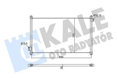 KALE HONDA радіатор кондиціонера Accord VI 98- Kale 350595