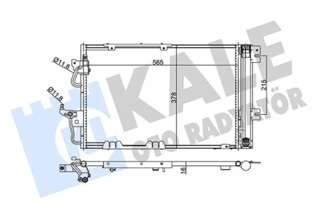 Радиатор кондиционера Opel Astra H, Astra H Gtc, Zafira B KALE OTO RADYATOR Kale 350650