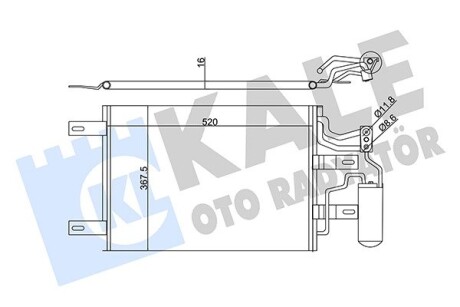 Радіатор кондиціонера Opel Meriva - Vauxhall Meriva Mk I Condenser OTO RADYATOR Kale 350655