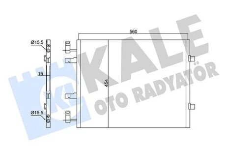 Радиатор кондиционера Nissan Primestar - Opel Vivaro - Renault Trafic Ii - Vauxhall Vivaro Condenser KALE OTO RADYATOR Kale 350670