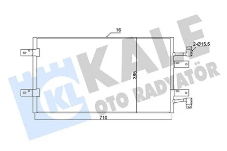 Радиатор кондиционера Renault Trafic II, Nissan Primastar, Opel VIVaro KALE OTO RADYATOR Kale 350720