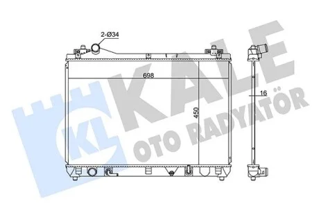 Радиатор охлаждения Suzuki Grand VItara II KALE OTO RADYATOR Kale 350755